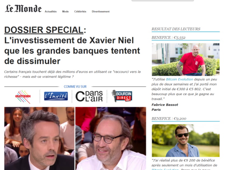 Arnaque Xavier Niel vol d'identité de Le Monde